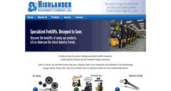 Desktop Screenshot of highlander-equipment.com