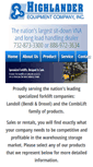 Mobile Screenshot of highlander-equipment.com